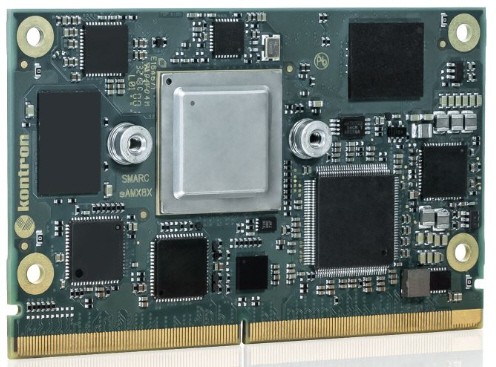 SMARC with NXP i.MX8X, quadX+ 1.2 GHz; 3 GB LPDDR4, 8GBeMMC SLC, LVDS, DP, HDMI, 2x LAN, 3x PCIe